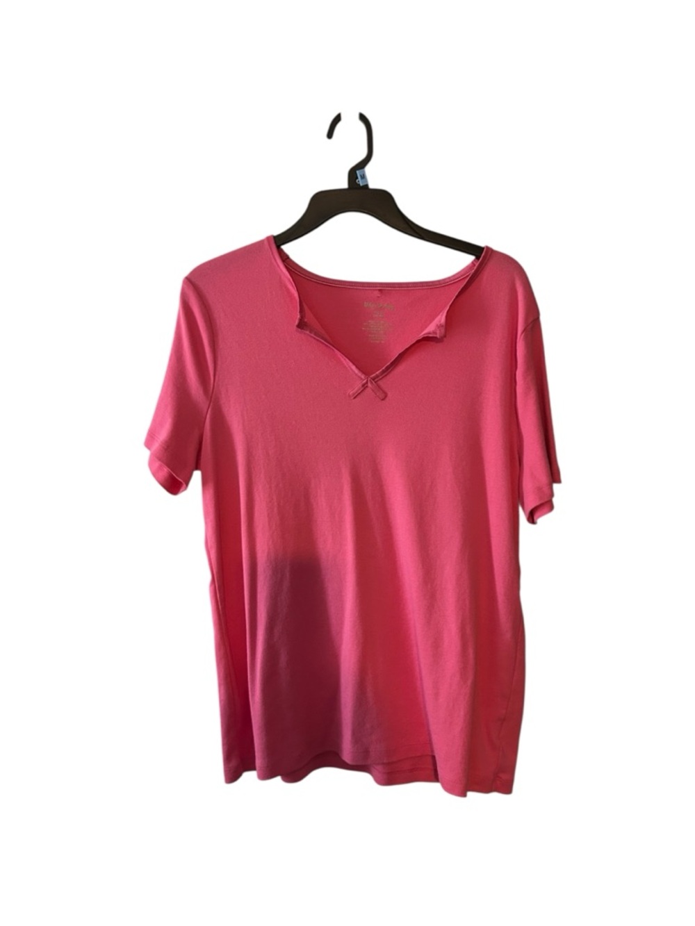 White Stag Pink Short Sleeve Notch-Tie Tee. XL